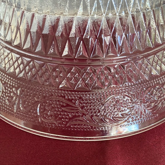 EUC VTG KIG Malaysia Clear Round Decorative Glass Serving Bowl - Picture 7 of 11